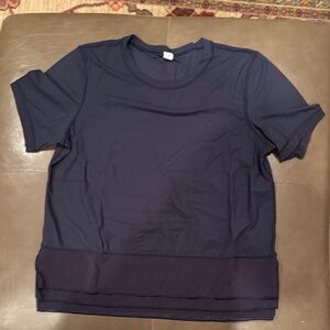 lululemon athletica Navy Short Sleeve Tee
